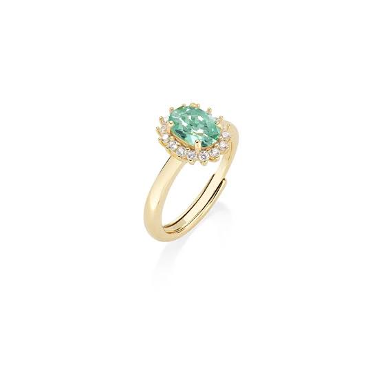 ANELLI MINI ROYAL DORATO VERDE ACQUA