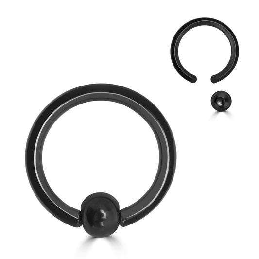 Ball Closure Ring pvd nero (NASO)
