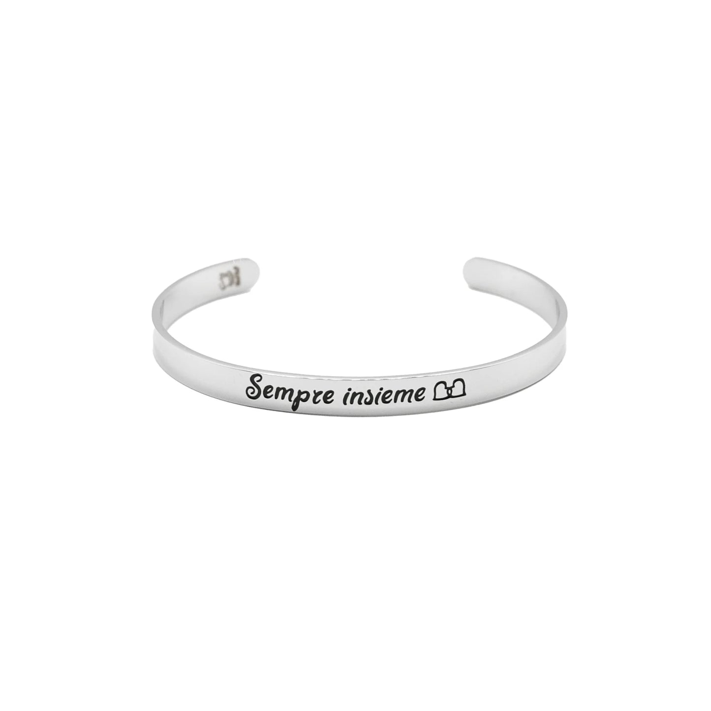 Bracciale rigido “Sempre insieme”