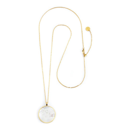 COLLANA DONNA  MADREPERLA (BIANCO -GIALLO-ROSE')