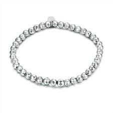 BRACCIALE ELASTICO EMATITE SFACCETTATO