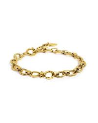BRACCIALE CATENA A MAGLIE LARGHE BASE GIALLA
