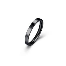 Fedina in acciaio pvd nero