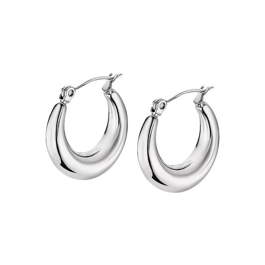 ORECCHINI CERCHIO IN ACCIAIO