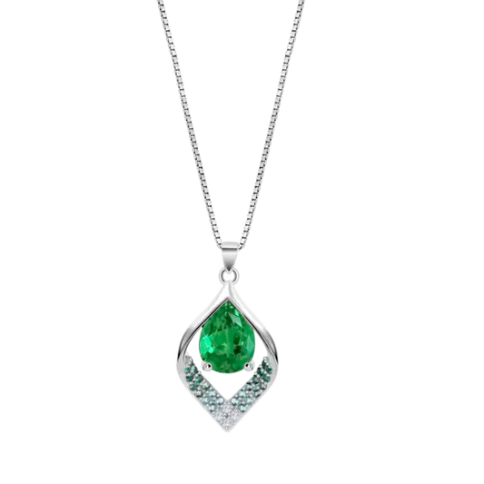 COLLANA FOGLIA SW VERDE