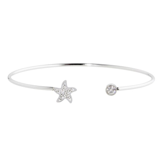Bracciale rigido stella marina con cristalli