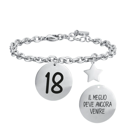 BRACCIALE DONNA IN ACCIAIO 18 IL MEGLIO DEVE ANCORA VENIRE