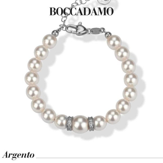 Bracciale con perle e zirconi