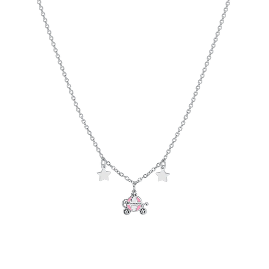 COLLANA BAMBINA IN ACCIAIO CON CARROZZA