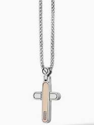 COLLANA CROCE ROSATA