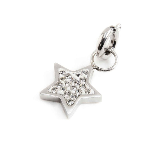 Charm stella con cristalli