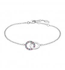 BRACCIALE CON CERCHI E CRISTALLI MULTICOLORE
