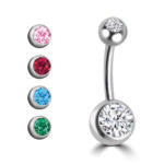 Belly Button Ring Sfere Cristallo (OMBELICO )