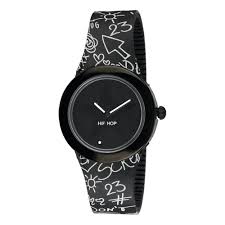 OROLOGIO HIP HOP DISEGNI NERO DONNA