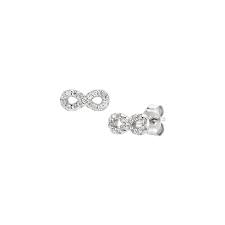 Orecchini Mini Infinito Pavé