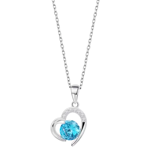 COLLANA CUORE CELESTE