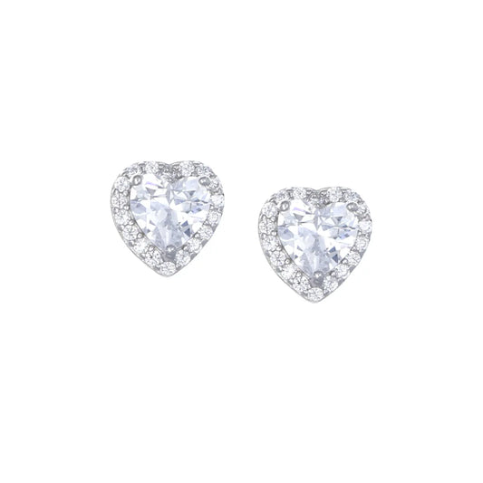 Orecchini Diamonds Cuore Bianco