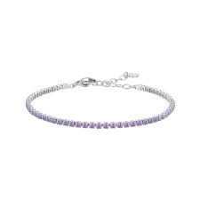 BRACCIALE TENNIS ZIRCONI VIOLA