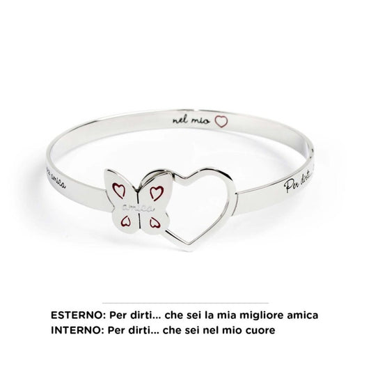 Bracciale rigido amica farfalla