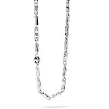 COLLANA IN ARGENTO E ZIRCONI NERI