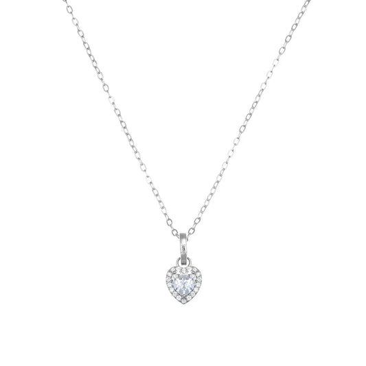 Collana Diamonds Cuore Bianco