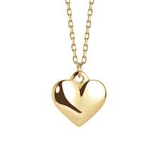 COLLANA DONNA IN ACCIAIO DORATO CON CUORE