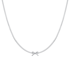 COLLANA DONNA IN ACCIAIO FIOCCO