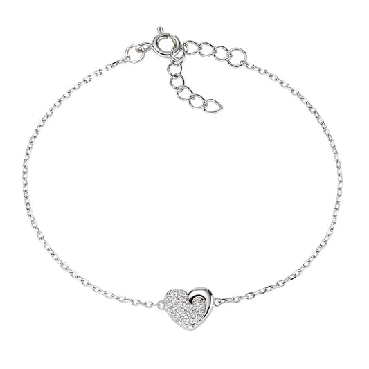 Bracciale Cuore con Zirconi