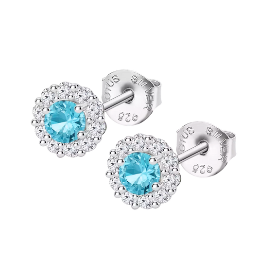 ORECCHINI FIORE CELESTE