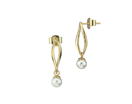 ORECCHINI IN PERLE PLACCATI ORO