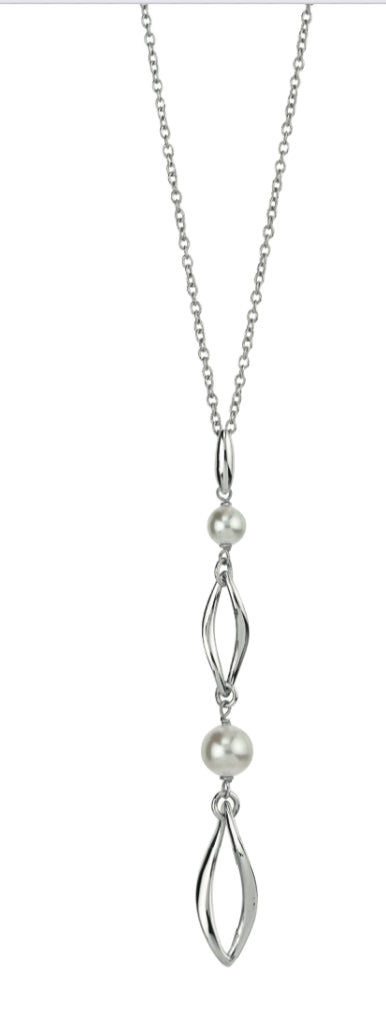 COLLANA BIANCA CON PERLA