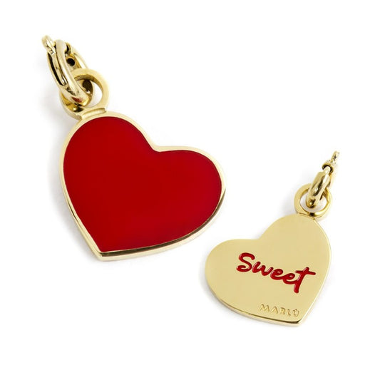 Charm cuore (BASE GIALLA)