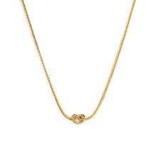 Collana con nodo catena knoted GIALLO