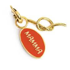 Charm mamma e nodo GIALLO