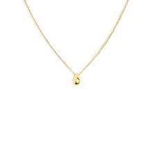 Collana con centrale a forma di goccia GIALLO
