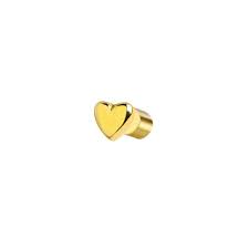 Orecchino a lobo cuore GIALLO