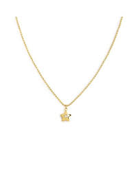 Collana con stella centrale con zircone GIALLO