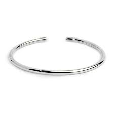 Bracciale rigido tubolare diametro 0,3cm BIANCO