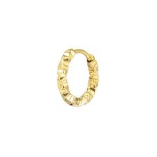 ORECCHINO CERCHIO DIAMANTATO GIALLO