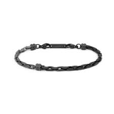 Bracciale catena squadrata NERO