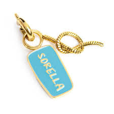 Charm sorella e nodo GIALLO