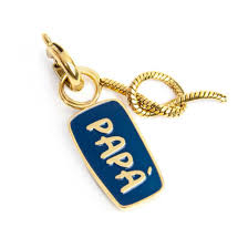 Charm papà e nodo GIALLO