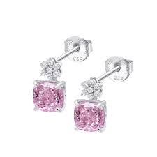 ORECCHINI CON CRISTALLI ROSA