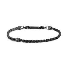 Bracciale catena serpentina NERO