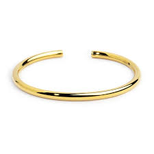 Bracciale rigido tubolare diametro 0,4cm GIALLO
