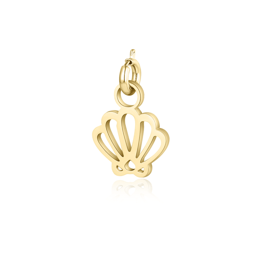 CIONDOLO MINI CONCHIGLIA BASE GIALLA