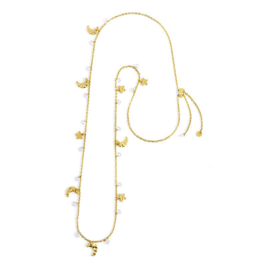 Collana luna e stelle (BASE GIALLA)