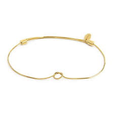 Bracciale con nodo catena snake GIALLO