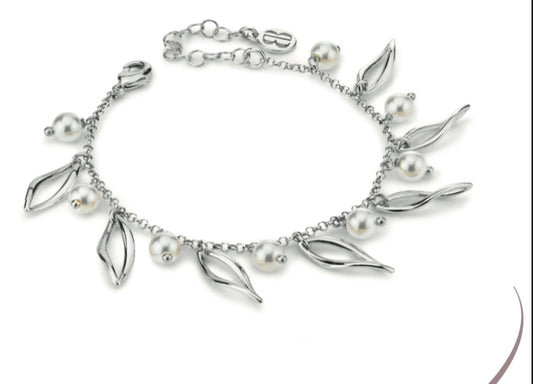 BRACCIALE PERLE BASE BIANCA