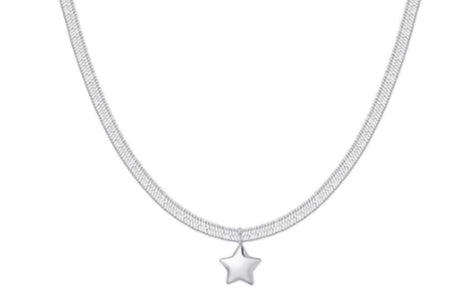 COLLANA STELLA CON MAGLIA PIATTA